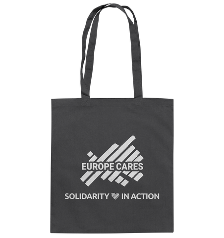 Europe Cares "SOLIDARITY IN ACTION" Baumwolltasche grau