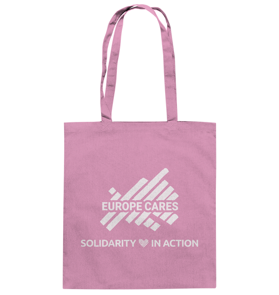 Europe Cares "SOLIDARITY IN ACTION" Baumwolltasche pink