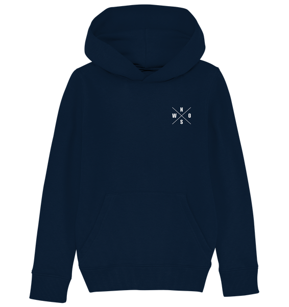 N.O.S.W. BLOCK Gegen Rechts Hoodie "BASKETBALLFANS GEGEN RECHTS" Kids UNISEX Organic Kapuzenpullover navy