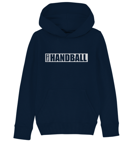 N.O.S.W. BLOCK Teamsport Hoodie "THIS IS HANDBALL" Kids Organic Kapuzenpullover navy