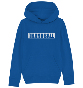 N.O.S.W. BLOCK Teamsport Hoodie "THIS IS HANDBALL" Kids Organic Kapuzenpullover blau