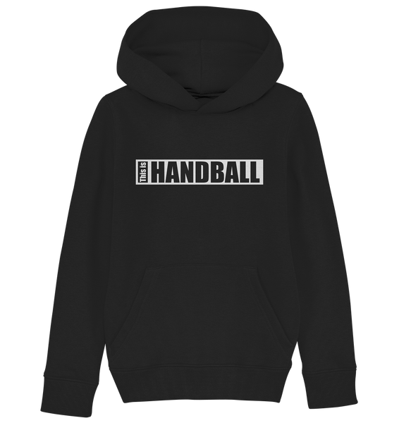 N.O.S.W. BLOCK Teamsport Hoodie "THIS IS HANDBALL" Kids Organic Kapuzenpullover black