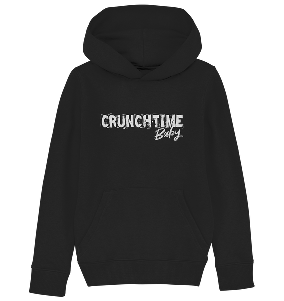 N.O.S.W. BLOCk Fanblock Hoodie "CRUNCHTIME Baby" Kids UNISEX Organic Kapuzenpullover schwarz