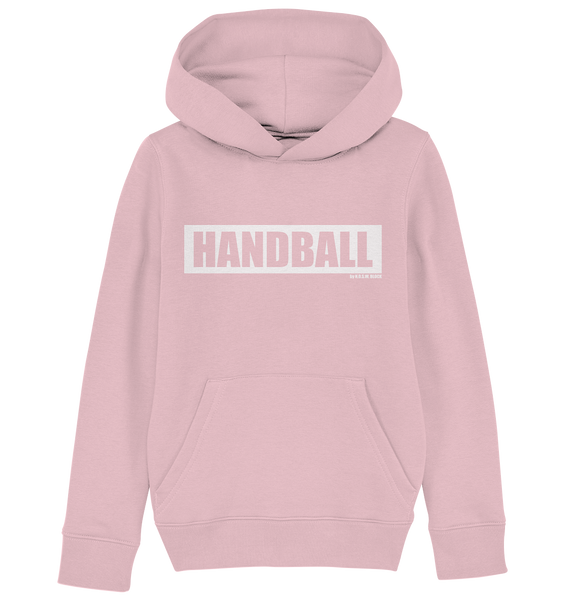 N.O.S.W. BLOCK Teamsport Hoodie "HANDBALL" Kids Organic Kapuzenpullover  cotton pink