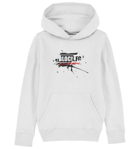 BLOCK.FC Hoodie "GERMAN FOOTBALL BRAND" Kids UNISEX Organic Kapuzenpullover weiss