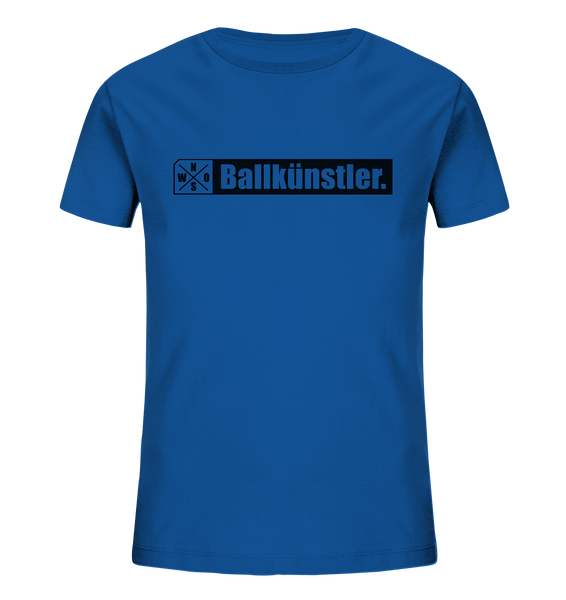 Teamsport Shirt "Ballkünstler." Kids Organic T-Shirt blau