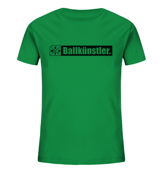 Teamsport Shirt "Ballkünstler." Kids Organic T-Shirt grün