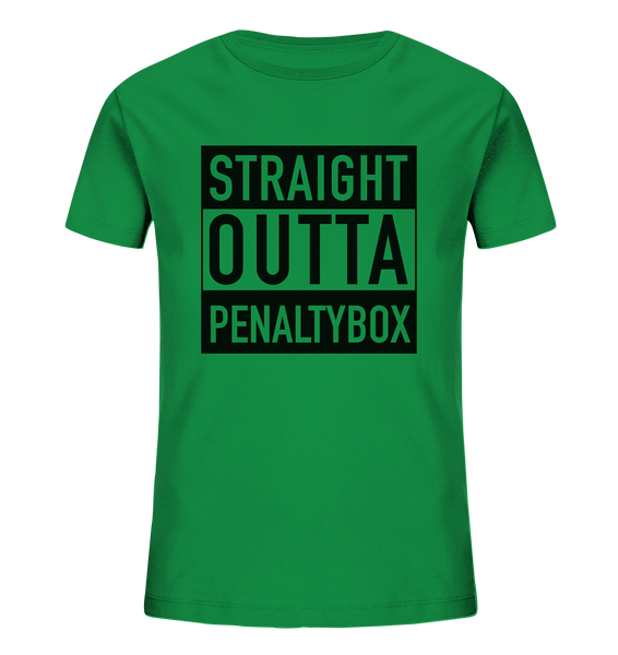 N.O.S.W. BLOCK Fanblock Shirt "STRAIGHT OUTTA PENALTY BOX" Kids Organic UNISEX T-Shirt grün