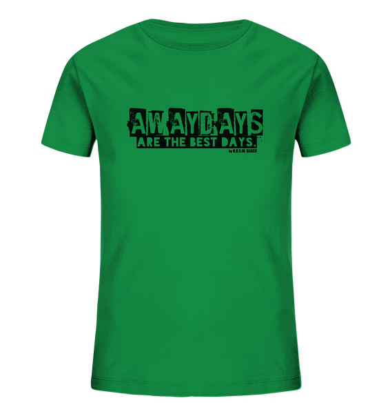 N.O.S.W. BLOCK Fanblock Shirt "AWAYDAYS ARE THE BEST DAYS." Kids Organic T-Shirt grün