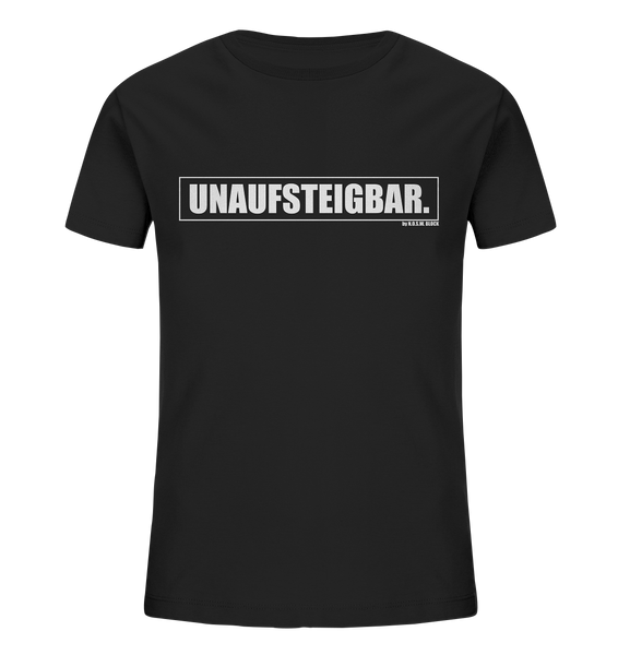 N.O.S.W. BLOCK Fanblock Shirt "UNAUFSTEIGBAR." Kids Organic T-Shirt schwarz