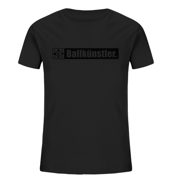 Teamsport Shirt "Ballkünstler." Kids Organic T-Shirt schwarz