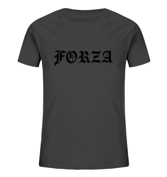 N.O.S.W. BLOCk Fanblock Shirt "FORZA" Kids UNISEX Organic T-Shirt anthrazit