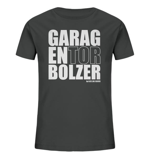 Teamsport Shirt "GARAGENTOR BOLZER" Kids Organic UNISEX T-Shirt anthrazit