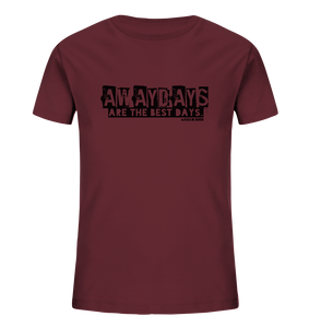 N.O.S.W. BLOCK Fanblock Shirt "AWAYDAYS ARE THE BEST DAYS." Kids Organic T-Shirt weinrot