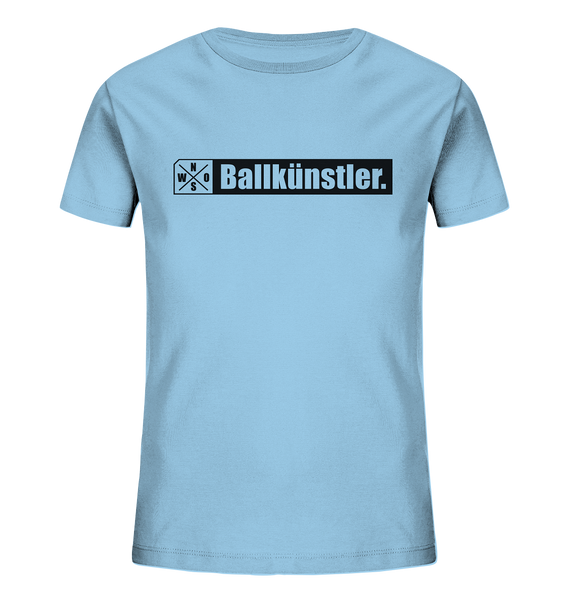 Teamsport Shirt "Ballkünstler." Kids Organic T-Shirt himmelblau