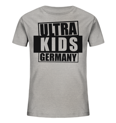 N.O.S.W. BLOCK Fanblock Shirt "ULTRA KIDS GERMANY" Kids UNISEX Organic T-Shirt heather grau