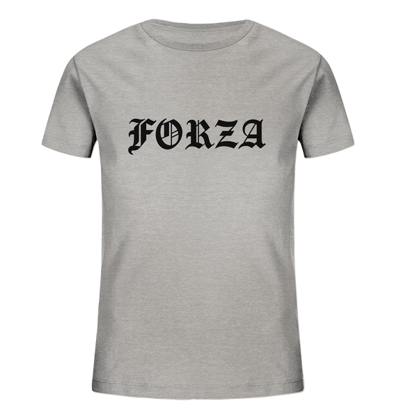 N.O.S.W. BLOCk Fanblock Shirt "FORZA" Kids UNISEX Organic T-Shirt heather grau