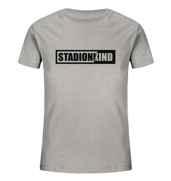 BLOCK.FC Fanblock Shirt "STADIONKIND" Kids Organic Shirt heather grau