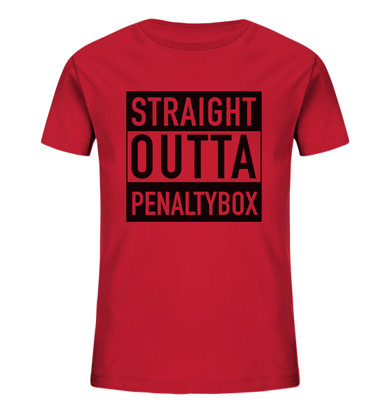 N.O.S.W. BLOCK Fanblock Shirt "STRAIGHT OUTTA PENALTY BOX" Kids Organic UNISEX T-Shirt rot