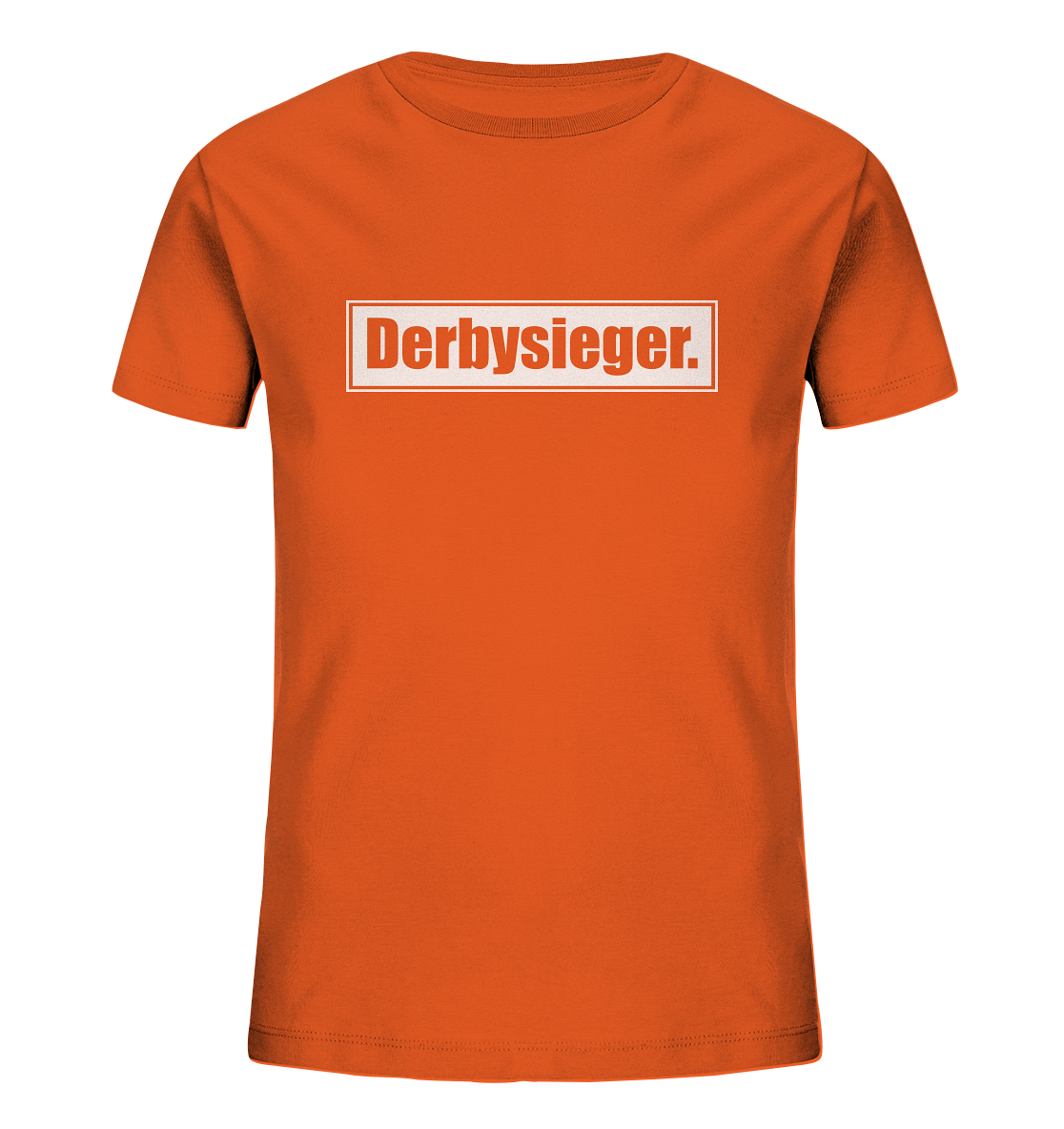 N.O.S.W. BLOCK Fanblock Shirt "Derbysieger." Kids UNISEX Organic T-Shirt orange