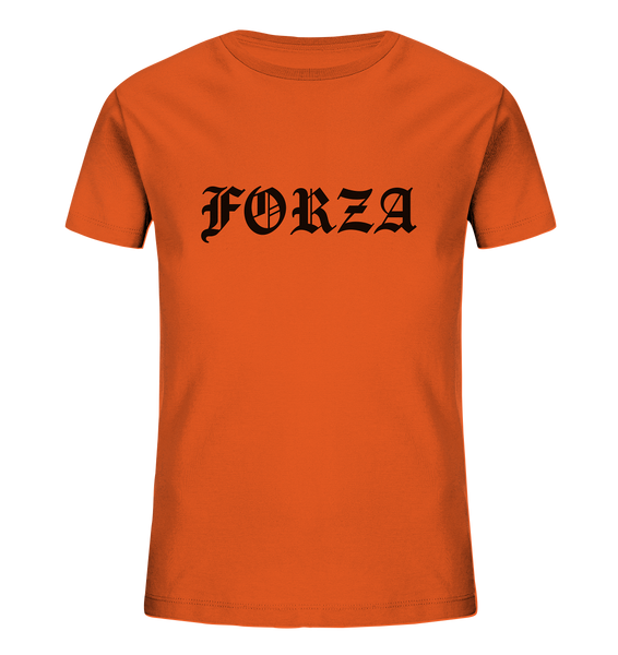 N.O.S.W. BLOCk Fanblock Shirt "FORZA" Kids UNISEX Organic T-Shirt orange