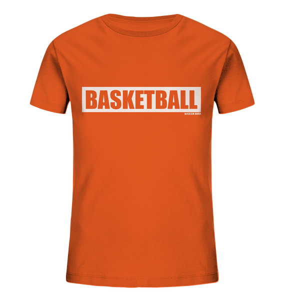 Teamsport Shirt "BASKETBALL" Kids UNISEX Organic T-Shirt orange