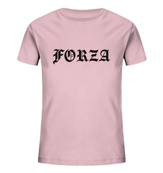 N.O.S.W. BLOCk Fanblock Shirt "FORZA" Kids UNISEX Organic T-Shirt cotton pink