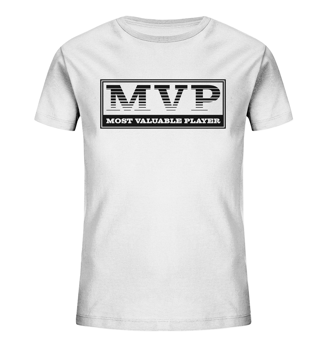 N.O.S.W. BLOCK Teamsport Shirt "MVP" Kids Organic UNISEX T-Shirt weiss