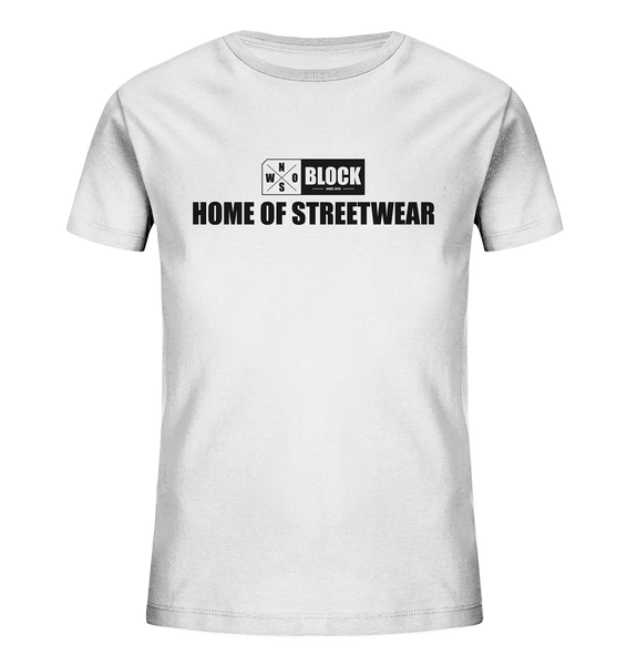 N.O.S.W. BLOCK Shirt "HOME OF STREETWEAR" Kids UNISEX T-Shirt weiss