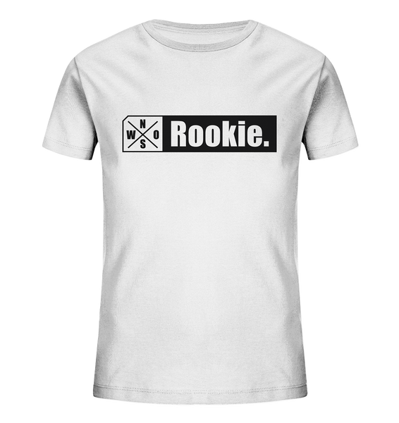 N.O.S.W. BLOCK Teamsport Shirt "Rookie." Organic Kids UNISEX T-Shirt weiss