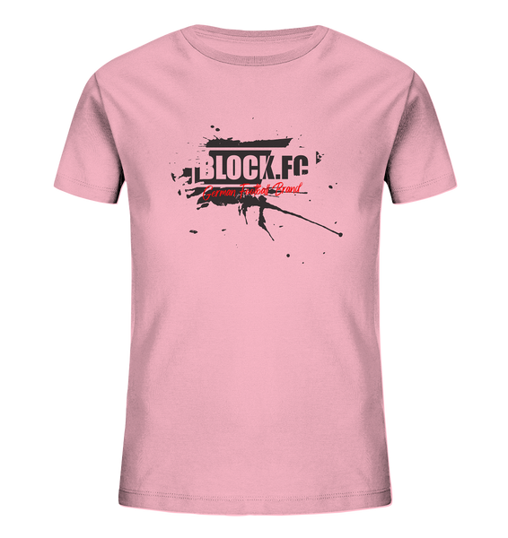 BLOCK.FC Fanblock Shirt "GERMAN FOOTBALL BRAND" Kids UNISEX Organic T-Shirt cooton pink