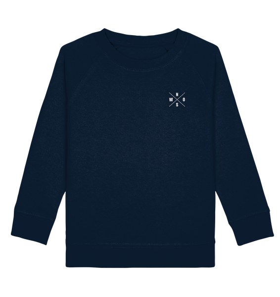 N.O.S.W. BLOCK Fanblock Sweater "AGAINST MODERN FOOTBALL" Kids UNISEX Organic Sweatshirt navy