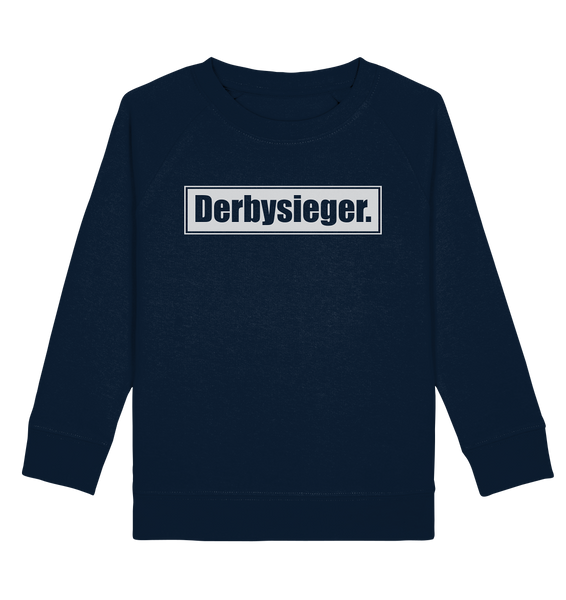 N.O.S.W. BLOCk Fanblock Sweater "Derbysieger." Kids UNISEX Organic Sweatshirt navy