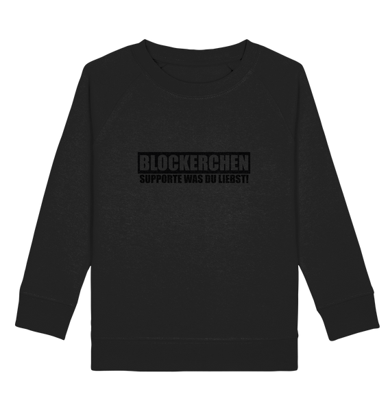 N.O.S.W. BLOCK Fanblock Sweater "BLOCKERCHEN" Kids Organic Sweatshirt schwarz