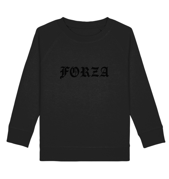 N.O.S.W. BLOCK Fanblock Sweater "FORZA" Kids UNISEX Organic Sweatshirt schwarz