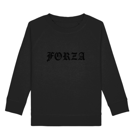 N.O.S.W. BLOCK Fanblock Sweater "FORZA" Kids UNISEX Organic Sweatshirt schwarz