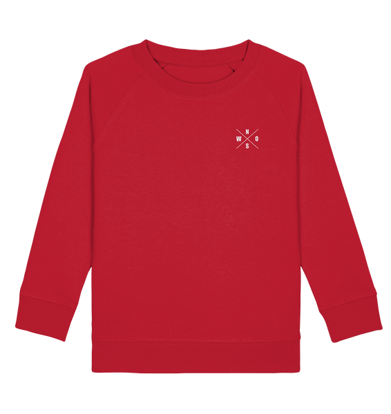 N.O.S.W. BLOCK Fanblock Sweater "AGAINST MODERN FOOTBALL" Kids UNISEX Organic Sweatshirt rot