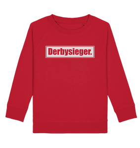 N.O.S.W. BLOCk Fanblock Sweater "Derbysieger." Kids UNISEX Organic Sweatshirt rot