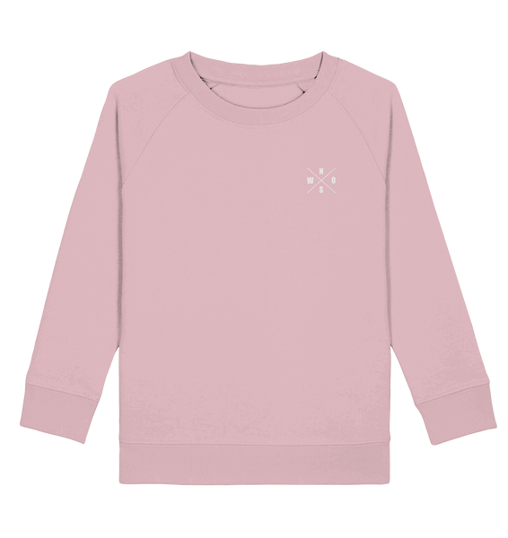 N.O.S.W. BLOCK Fanblock Sweater "AGAINST MODERN FOOTBALL" Kids UNISEX Organic Sweatshirt cotton pink