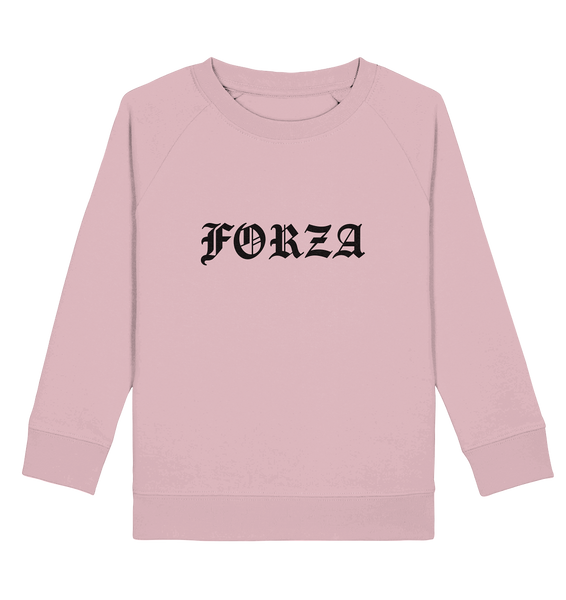 N.O.S.W. BLOCK Fanblock Sweater "FORZA" Kids UNISEX Organic Sweatshirt cotton pink