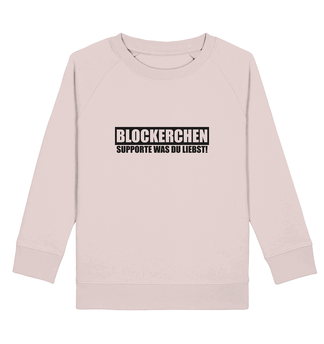 N.O.S.W. BLOCK Fanblock Sweater "BLOCKERCHEN" Kids Organic Sweatshirt candy pink