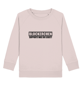 N.O.S.W. BLOCK Fanblock Sweater "BLOCKERCHEN" Kids Organic Sweatshirt candy pink