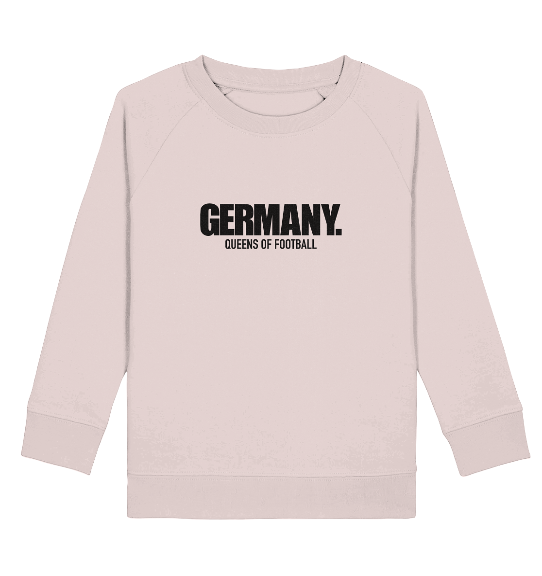 N.O.S.W. BLOCK Fanblock Sweater "GERMANY. QUEENS OF FOOTBALL" Kids Girls Organic Sweatshirt candy pink