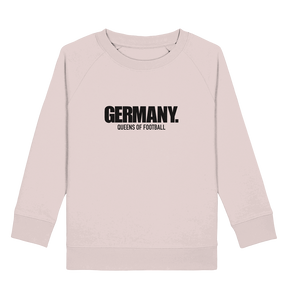 N.O.S.W. BLOCK Fanblock Sweater "GERMANY. QUEENS OF FOOTBALL" Kids Girls Organic Sweatshirt candy pink