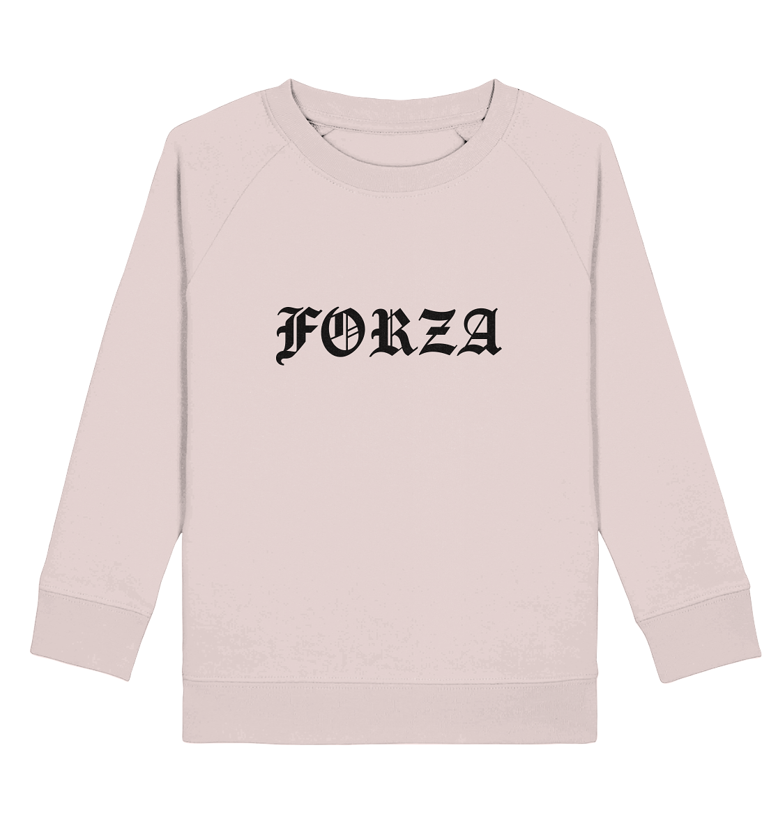 N.O.S.W. BLOCK Fanblock Sweater "FORZA" Kids UNISEX Organic Sweatshirt candy pink