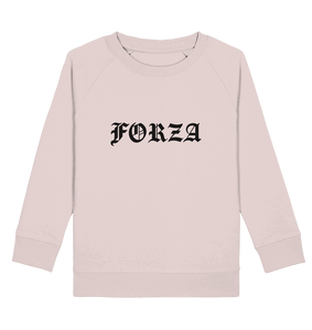 N.O.S.W. BLOCK Fanblock Sweater "FORZA" Kids UNISEX Organic Sweatshirt candy pink