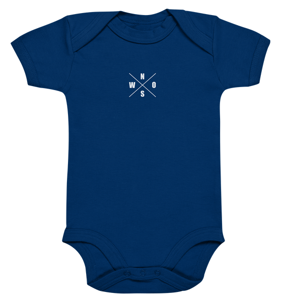 N.O.S.W. BLOCK Teamsport Body "AUSWECHSELSPIELER" Organic Baby Bodysuite navy