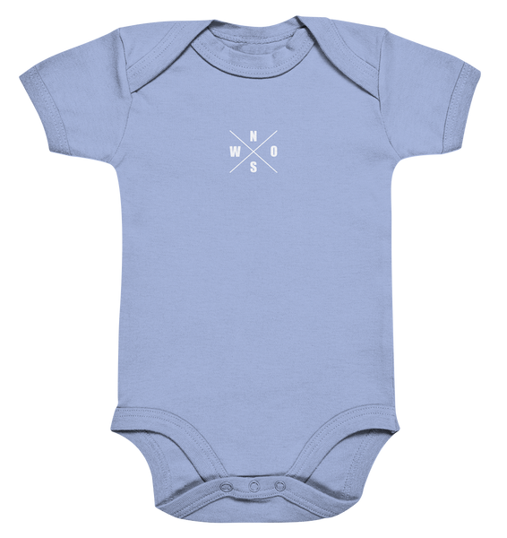 N.O.S.W. BLOCK Teamsport Body "AUSWECHSELSPIELER" Organic Baby Bodysuite dusty blue