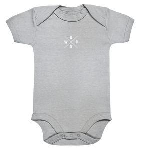 N.O.S.W. BLOCK Teamsport Body "AUSWECHSELSPIELER" Organic Baby Bodysuite heather grey