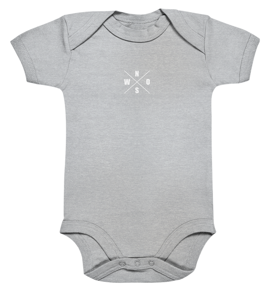 N.O.S.W. BLOCK Teamsport Body "AUSWECHSELSPIELER" Organic Baby Bodysuite heather grey